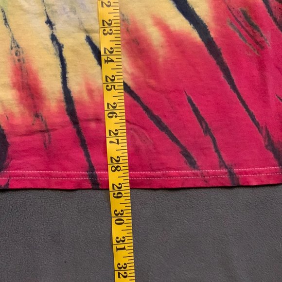 DOM Mens Tie Dye Pawsitive Vibes Reggae Cat Graphic T-Shirt Size XL - Picture 6 of 6